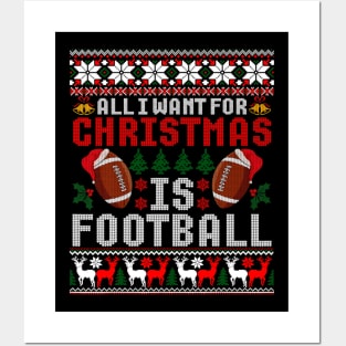 Football I Want For Christmas Is Football Posters and Art